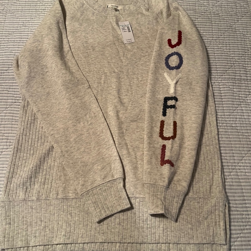 Maurice’s Joyful sweatshirt
